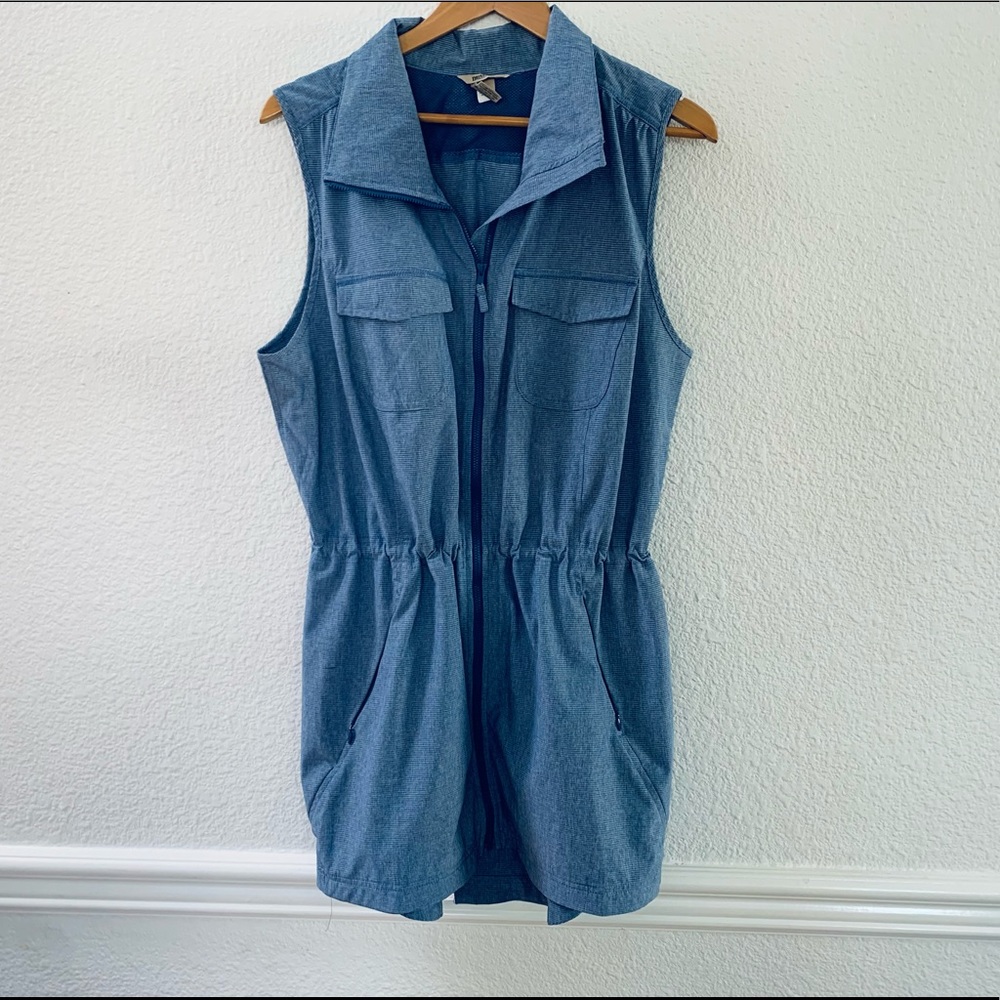 Duluth Trading blue tunic vest size L
